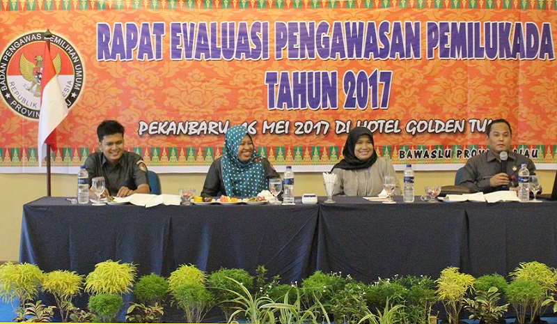 Evaluasi Pilkada 2017, Bawaslu Riau Rekomendasikan Panwas Kabupaten/Kota  untuk Dipermanenkan