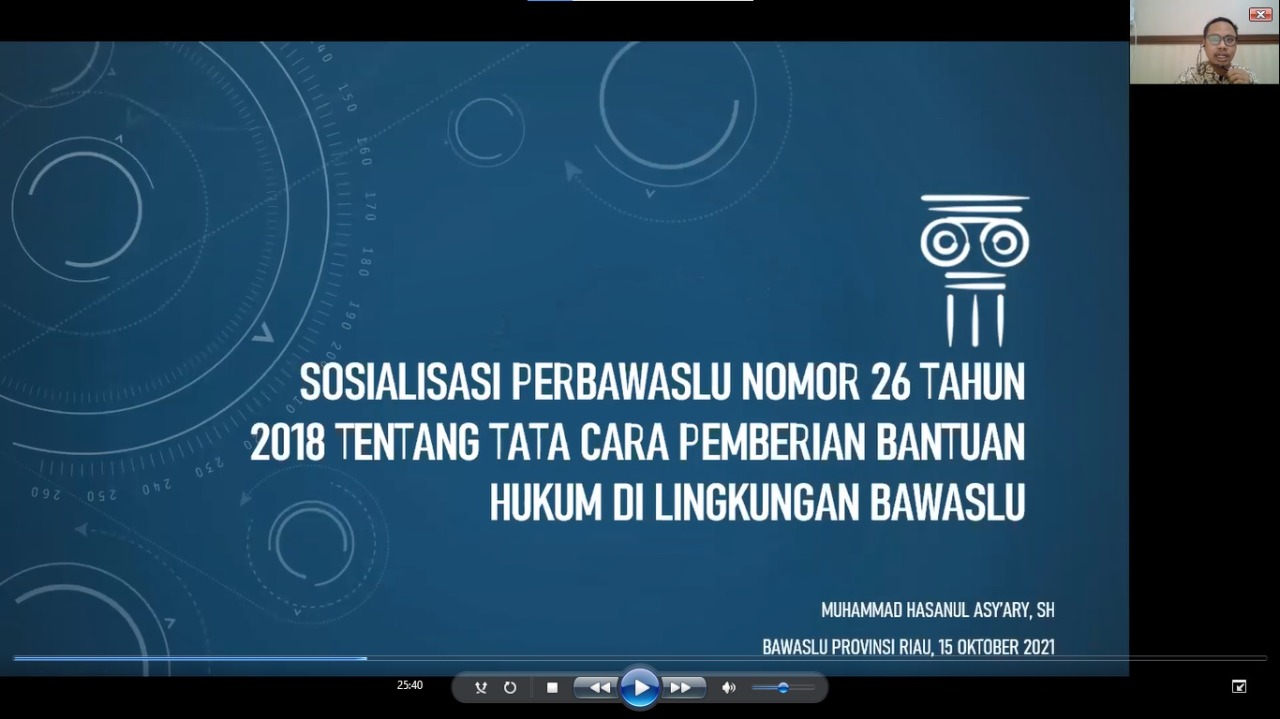 Bagian Hukum Sosialisasikan Perbawaslu 26 Tahun 2018 Tentang Tata Cara Pemberian Bantuan Hukum