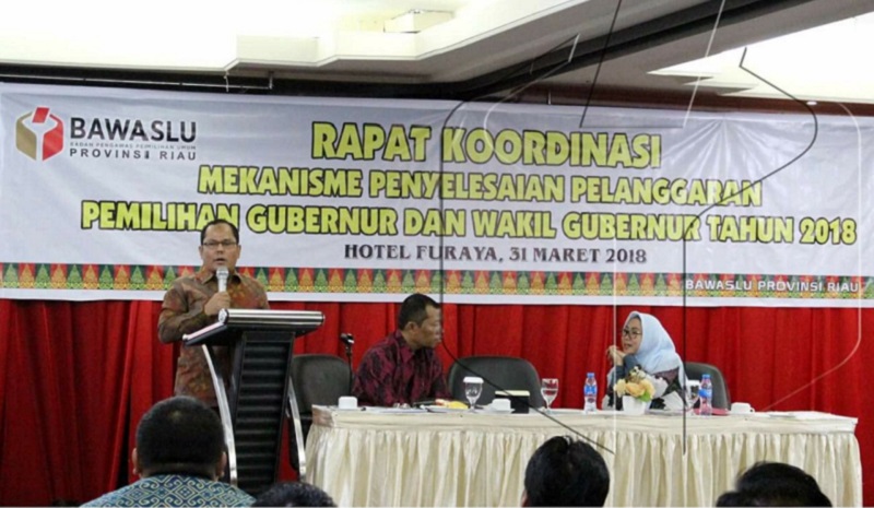 Ketua Bawaslu Riau Apresiasi Pelaksanaan Tugas Panwaslu Kabupaten/Kota