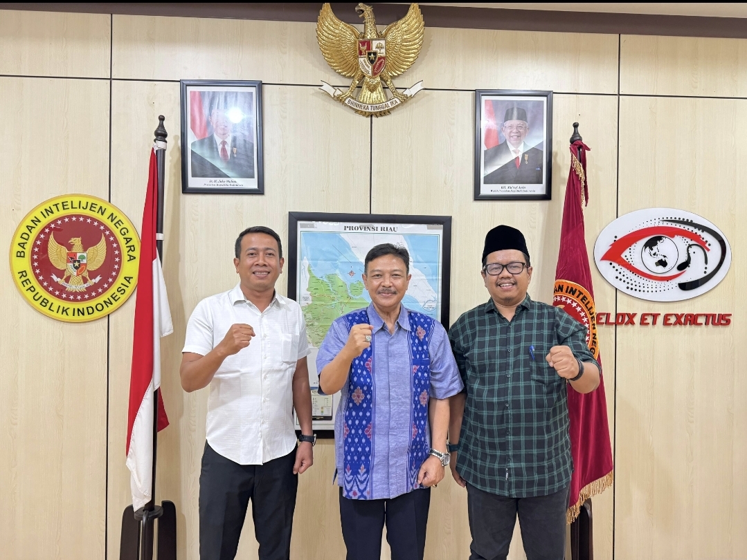 Bawaslu dan Kabinda Riau Diskusikan tentang Penguatan Kapasitas Penyelenggara Pemilu