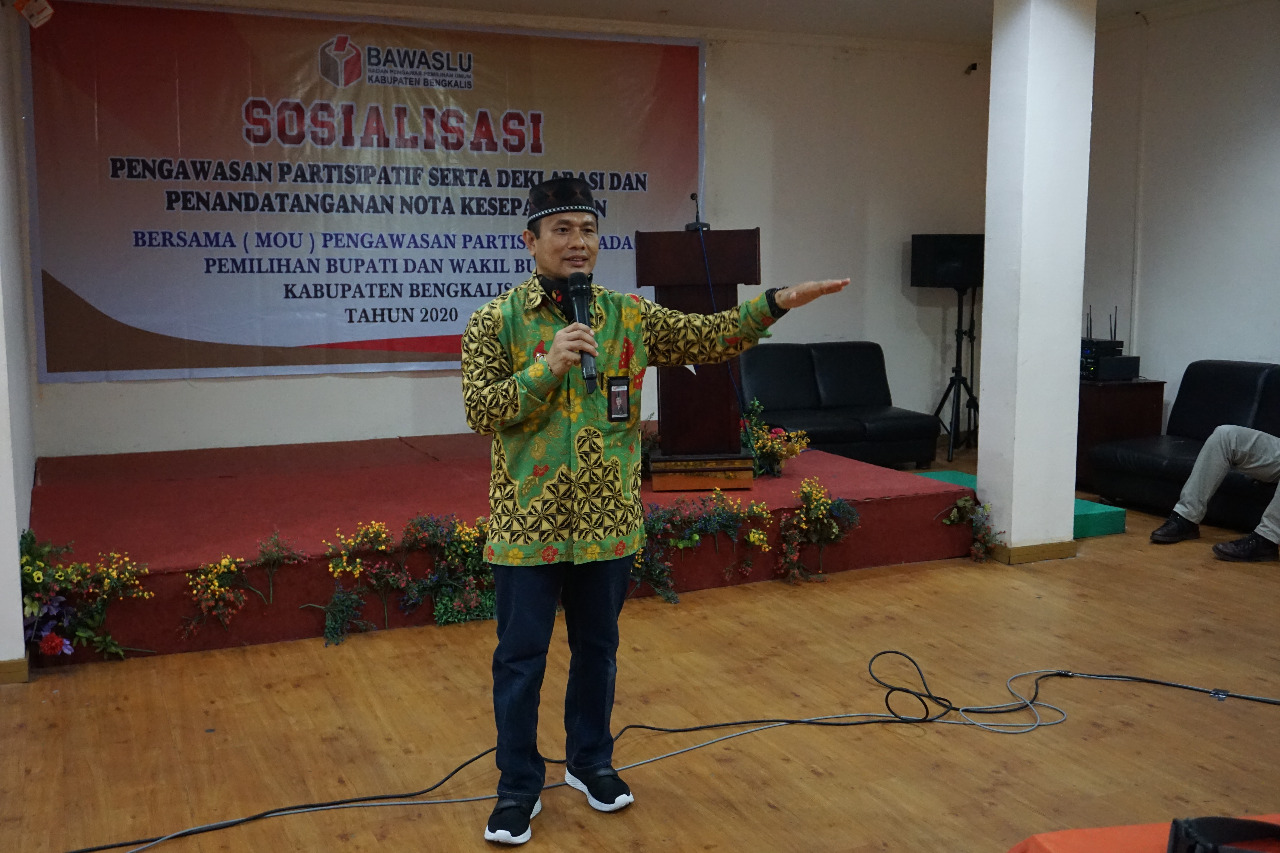 Amiruddin Sijaya Hadiri Penandatangan MoU pengawasan partisipatif dengan 19 Organisasi Masyarakat, Perguruan Tinggi dan Lembaga-Lembaga Terkait di Bengkalis