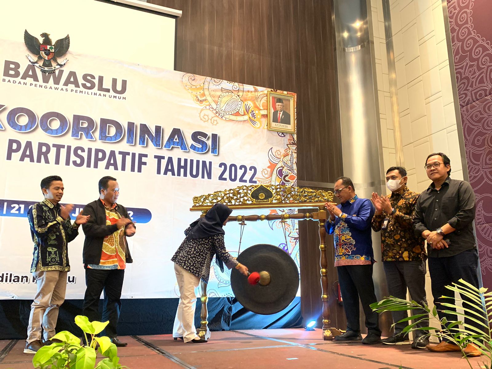 Perkuat Kader Pengawasan, Bawaslu Riau Hadiri Rapat Koordinasi Pusat Pengawasan Partisipatif Tahun 2022