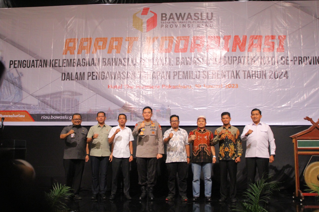 Bawaslu Riau Perkuat Sinergitas Kelembagaan Dalam Menghadapi Pemilu 2024