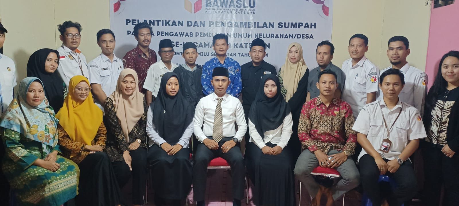 Lantik 3 PKD di Kateman, Hasan Berpesan Lakukan Tugas Pengawasan Sesuai Aturan