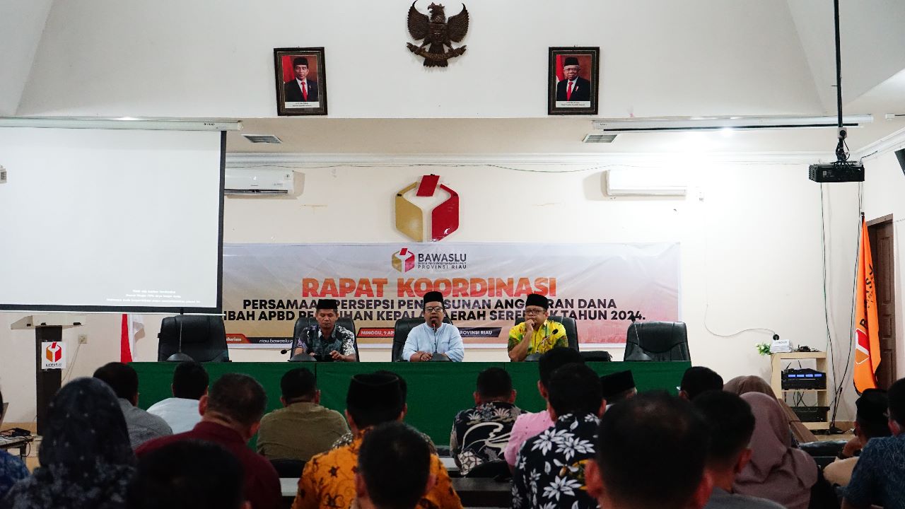 Sukseskan Pilkada 2024, Bawaslu Provinsi Riau dan Bawaslu Kabupaten/Kota Se-Provinsi Riau Usulkan Anggaran Pilkada 335 M.