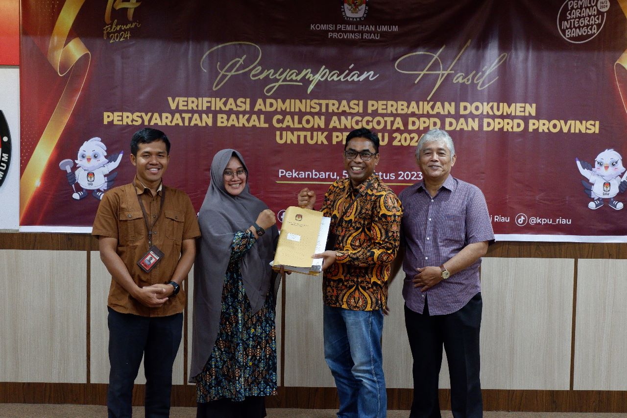 Bawaslu Riau Awasi Penyampaian Berita Acara Hasil Vermin Perbaikan