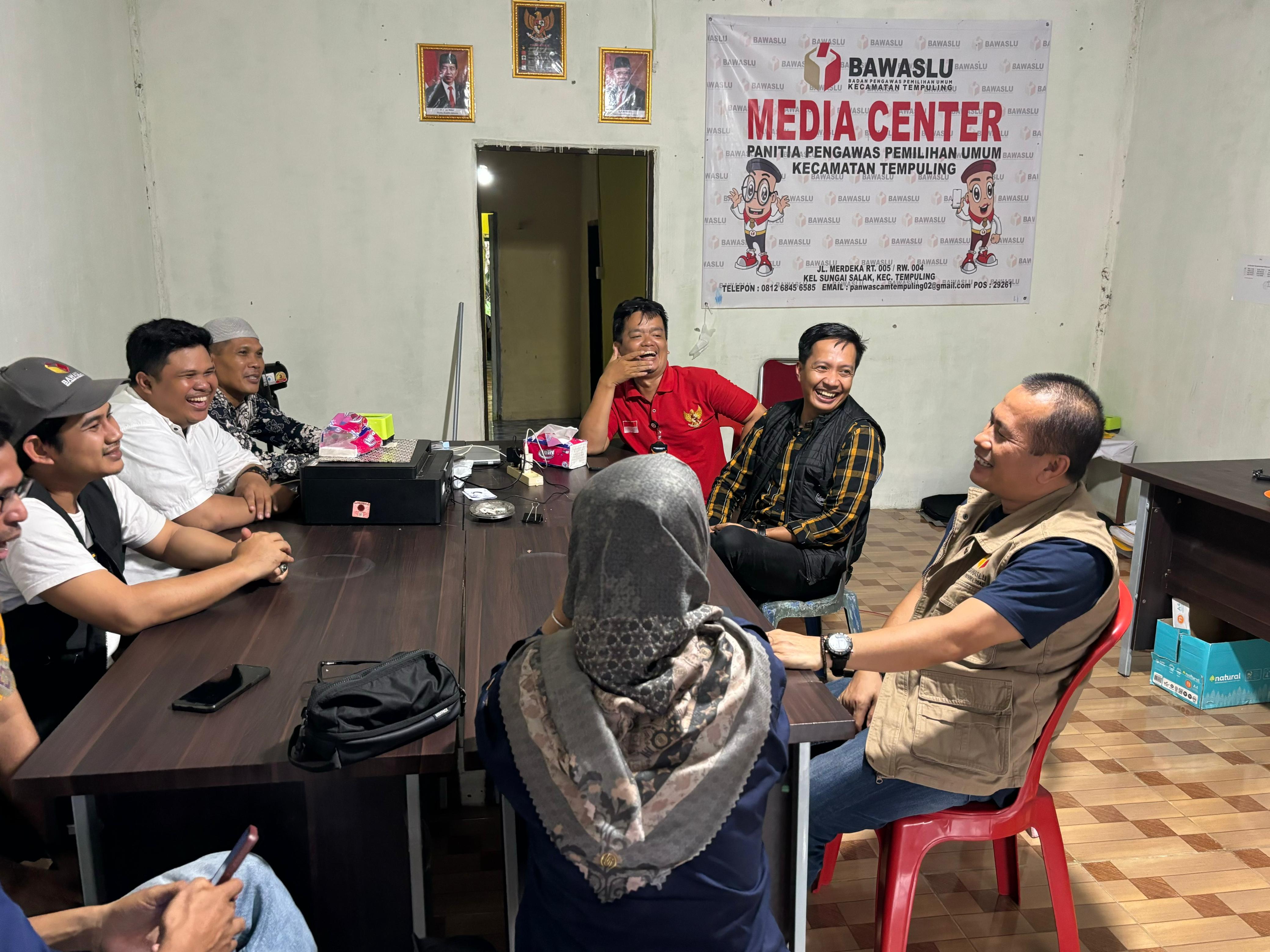 Amir Laksanakan Monitoring Kesiapan Pengawasan Rekapitulasi Suara di Kecamatan Tempuling