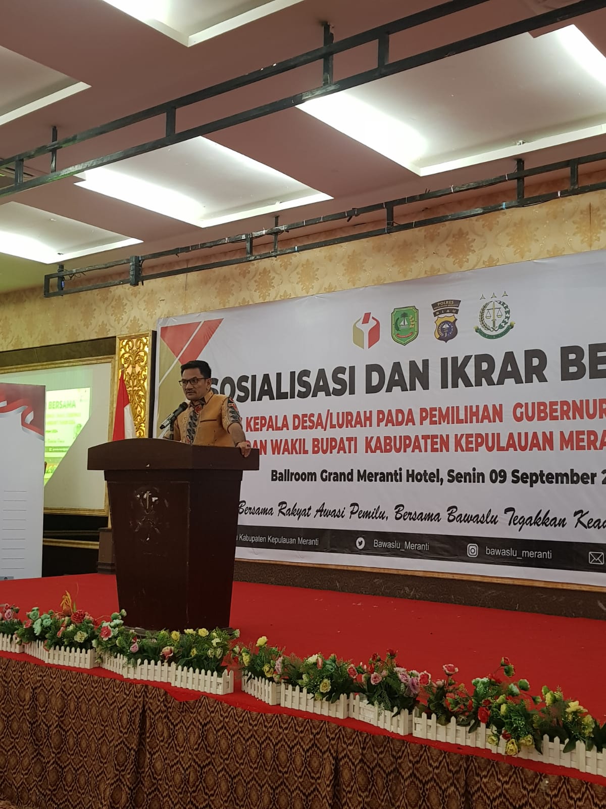 Indra Ajak Kepala Desa Untuk Netral dan Berkolaborasi dengan Bawaslu Wujudkan Pilkada Beritegritas dan Bermartabat
