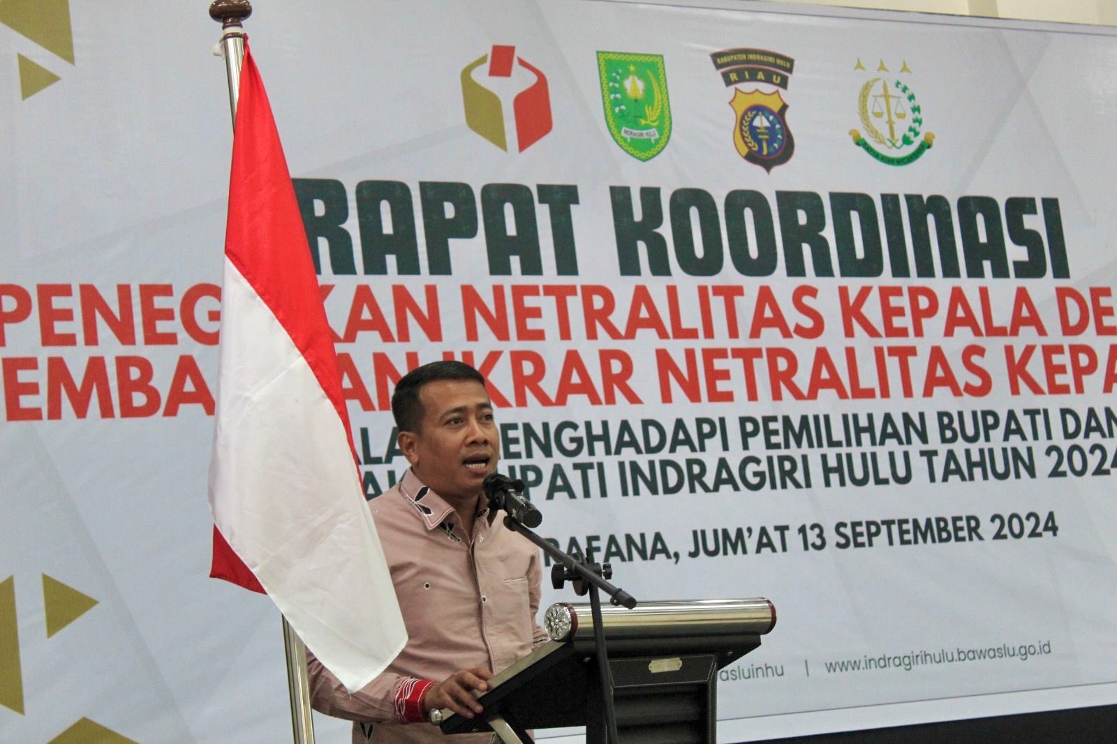 Bawaslu Riau Ingatkan Kedes se-Kabupaten Inhu Untuk Netral dalam Pilkada 2024