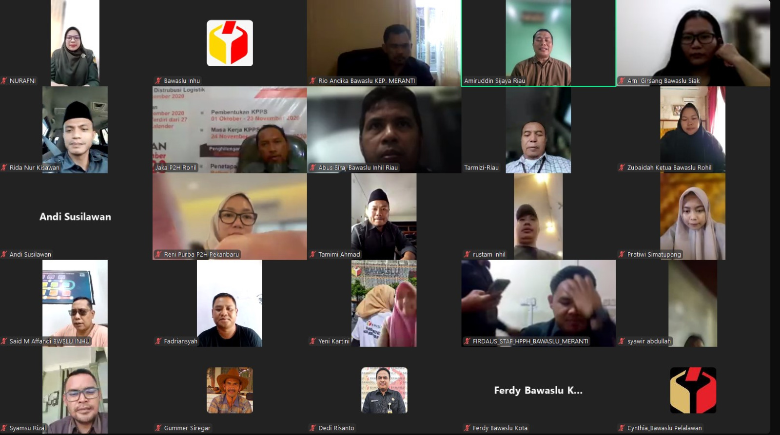 Bawaslu Riau Gelar Rapat Persiapan Pusat Pendidikan Pengawasan Partisipatif di Provinsi Riau