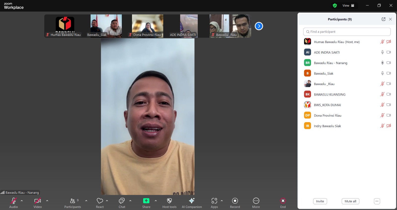 Pastikan Kesiapan Penilaian KIP 2025, Bawaslu Riau Lakukan Koordinasi Internal dengan 3 Kabupaten/Kota Terbaik