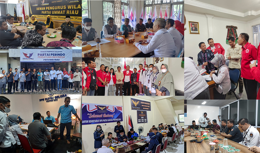 Bawaslu Riau Awasi Proses Verifikasi Faktual Kepengurusan 9 Partai Politik