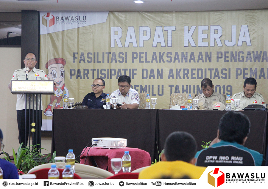 Bawaslu Riau Gandeng 18 Lembaga Pemantau Pemilu Se-Riau