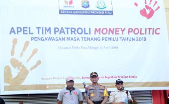 Kapolda, Bawaslu dan KPU Riau Lepas Tim Patroli Money Politic