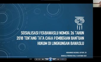 Bagian Hukum Sosialisasikan Perbawaslu 26 Tahun 2018 Tentang Tata Cara Pemberian Bantuan Hukum
