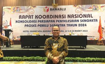 Rusidi Hadiri Konsolidasi Nasional Penyelesaian Sengketa Pemilu 2024