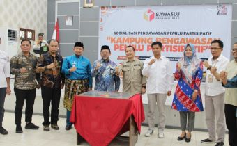 Kampung Pengawasan Pemilu Partisipatif Diresmikan