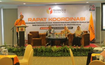Rapat Koordinasi Pengawasan Pengadaan dan Pendistribusian Logistik Pemilu 2024