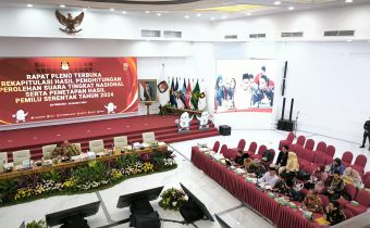 Hadiri Rapat Pleno Rekapitulasi Tingkat Nasional, Bawaslu Riau Sampaikan Analisa Dugaan Pelanggaran