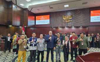 Bawaslu Riau Hadiri Sidang Dengan Agenda Pembuktian Serta Pengesahan Alat Bukti Tambahan Untuk 8 Permohonan PHPU Legislatif
