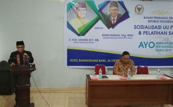 Bawaslu Republik Indonesia, Bawaslu Provinsi Riau  Sosialisasi UU Pemilu di Kampar