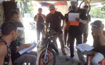 Kasek Bawaslu Riau Lakukan Supervisi terhadap pelaksanaan Verifikasi Faktual pada 2 (dua) Kecamatan di Kabupaten Indragiri Hulu