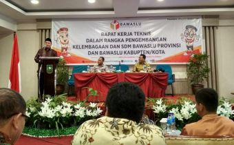 Guna Memperkuat Pengawasan Pemilu, Bawaslu Riau adakan Rakernis Pengembangan Kelembagaan dan SDM