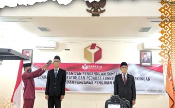 Lagi, Sekretaris Jenderal Lantik Pejabat Fungsional di Lingkungan Bawaslu Riau