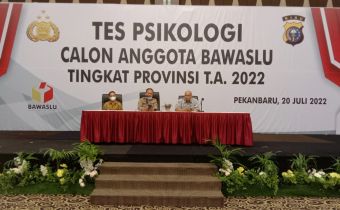 134 Calon Anggota Bawaslu Riau Jalani Tes Psikologi