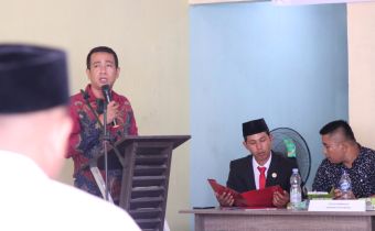 Nanang Wartono Ingatkan Panwaslu Kelurahan/ Desa Yang Baru Dilantik Dalam Bertugas Melakukan Pengawasan Pemilu Dilapangan