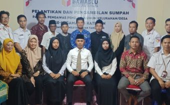 Lantik 3 PKD di Kateman, Hasan Berpesan Lakukan Tugas Pengawasan Sesuai Aturan