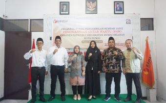 Anggota Bawaslu Riau Hadiri Pelantikan PAW Anggota Panwaslu Kecamatan Dumai Selatan yang baru dilantik