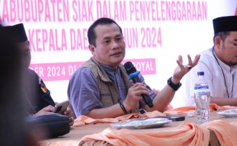 Amiruddin Apresiasi Bawaslu Siak Dalam Kegiatan Deklarasi Netralitas Kepala Desa