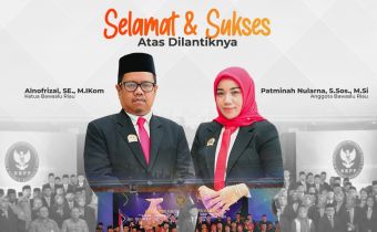 Dua Pimpinan Bawaslu Riau Dilantik Sebagai Tim Pemeriksa Daerah Periode 2024-2025