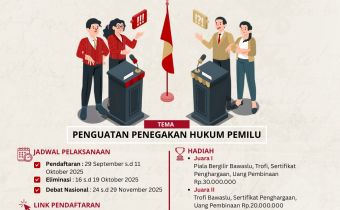 Bawaslu Riau Dukung Penuh Kompetisi Debat Penegakan Hukum Pemilu V