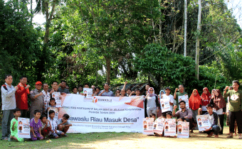 Bawaslu Masuk Desa:  Bawaslu Riau sosialisasikan Pilkada 2020 di Desa Binaan Ustad Abdul Somad