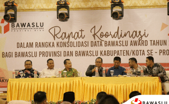 Bawaslu Riau mengadakan Rapat Kordinasi dalam rangka konsolidasi data Bawaslu award Tahun 2019
